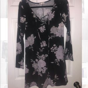 long sleeve floral dress